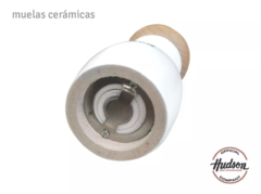 Molinillo De Madera Hudson Laqueado Color Blanco 15 Cm - bazarlaeconomia