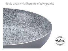 Sartén Cerámica Antiadherente Hudson Gris 22 Cm Aluminio - bazarlaeconomia