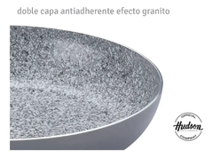 Sartén Cerámica Antiadherente Hudson Gris 24 Cm Aluminio - bazarlaeconomia