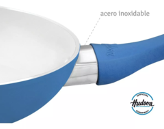 Imagen de Combo Sartén + Cacerola Hudson Azul Forjado 28 Cm Inducción