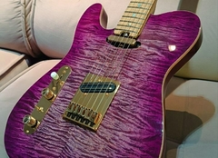 Guitarra SGT TC STD CANHOTO Pink Stain Flame
