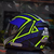 Capacete Norisk Razor Ninja Blue/Yellow na internet