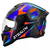 Capacete Stealth Concept Azul/Laranja