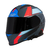 Capacete X11 Revo Pro Flagger Azul e vermelho 56 a 64