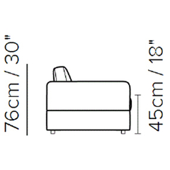 Sofá CAMA U101 - IDEA RELAX - GRUPO NATUZZI na internet