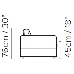 Sofá FIXO U276- IDEA RELAX - GRUPO NATUZZI na internet