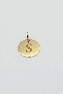 PINGENTE PERSONALIZAVEL LETRA OURO 18K