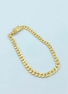 PULSEIRA ELO GRUMET CHATO OURO 18K