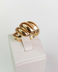 Anel croissant banho de ouro 18k - comprar online