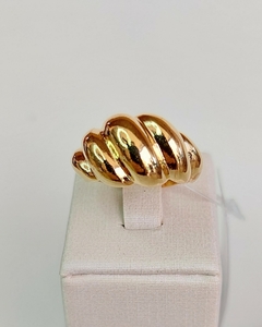 Anel croissant banho de ouro 18k