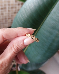 Anel Anel lacre inspired banho de ouro 18k - comprar online