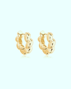 Argola articulada croissant 17mm banho ouro 18k - comprar online