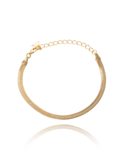 Pulseira fita 6mm banho ouro 18k - comprar online