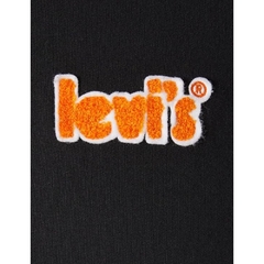 Moletom Levi's Logo Bordado Preto Com Capuz - loja online