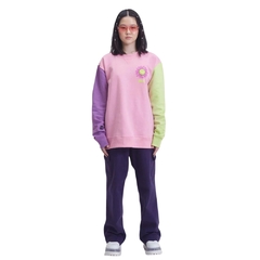 Moletom Sweatshirt Baw x Smiley Sun Mass Unissex Rosa - comprar online