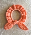 Scrunchie Laranja em Crochê