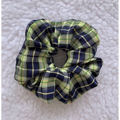 Scrunchie Xadrez Verde M