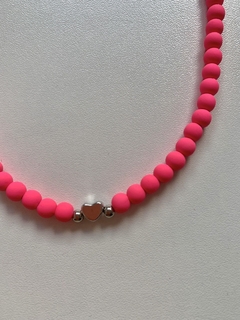 Colar Feminino Pink com Coração - comprar online