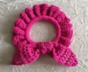 Scrunchie Rosa em Crochê