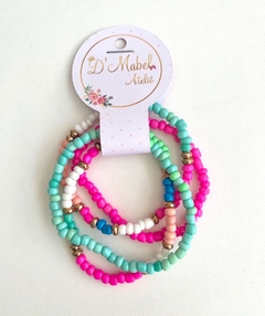 Kit Feminino 4 Pulseiras Coloridas