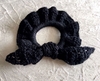 Scrunchie Preto em Crochê