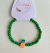 Pulseira Verde com Cenoura