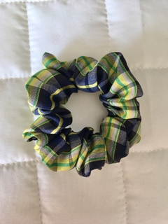 Scrunchie Xadrez Verde P