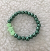 Pulseira Verde com Estrela e Flores