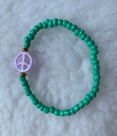 Pulseira Verde com Símbolo da Paz - loja online