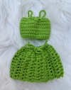 Conjunto Blusa e Saia Verde para Barbie