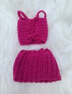 Conjunto Blusa e Saia Rosa para Barbie - comprar online