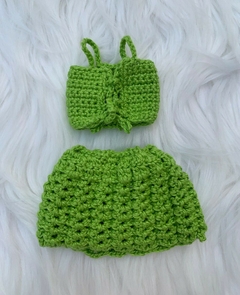 Conjunto Blusa e Saia Verde para Barbie - comprar online