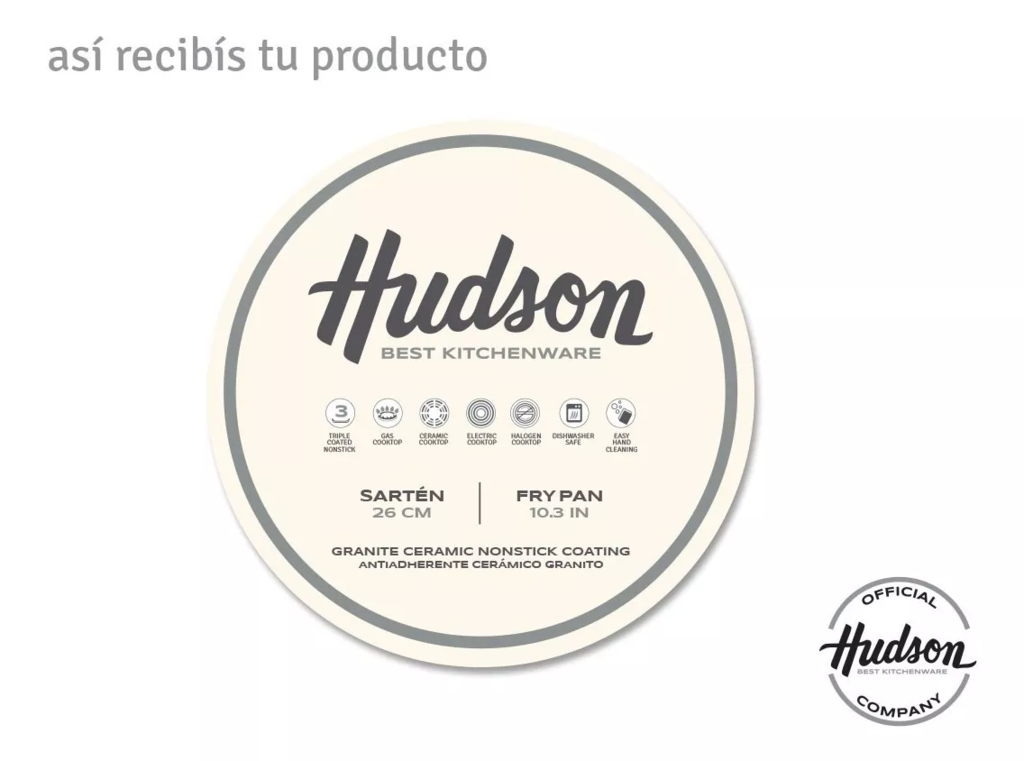 Kit Sartenes Hudson Granito 22cm 24cm 26cm