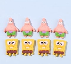 Aplique Bob Esponja ou Patrick valor referente ao Par