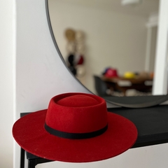 Sombrero Valencia Rojo Vino
