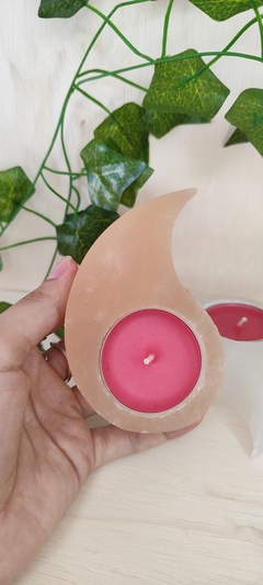 Porta Velas Yin e Yang de Selenita - comprar online