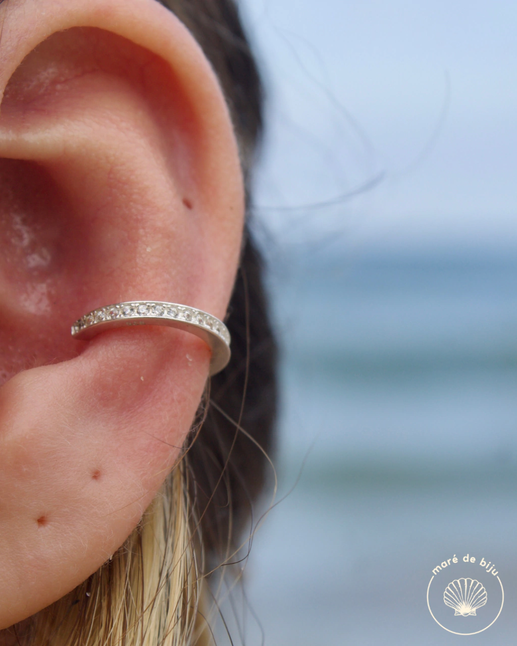 Piercing de Encaixe Zircônia - Prata 925