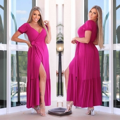 Imagem do Vestido Feminino Envelope Com Manguinha