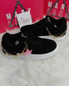 Tenis Corrente Maryland Preto - Charme & Luxo