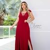 Vestido Feminino Longo Com Bojo e Fenda