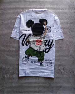 Remera Mickey Oversize (Blanco)