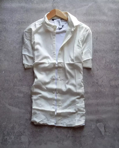 Camisa M/C De Lino (Blanco)