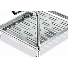 Escorredor Louça Aço Inox 20 Pratos Com Porta Talheres Inox - Supryshop 