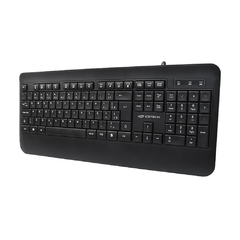 Teclado Multimidia Com Fio USB KB-M100BK Preto C3Tech