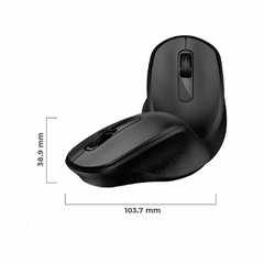 Mouse Sem Fio Dual Mode M-bt200bk Preto C3tech Silencioso