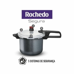 Panela de Pressão Rochedo Fechamento Externo 4,5L Grafite na internet