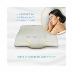 Travesseiro Ortopédico Topsono Espuma Látex Ergonômico - loja online