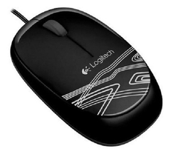 Mouse Optico Usb Logitech M105 Preto / Branco Com Fio