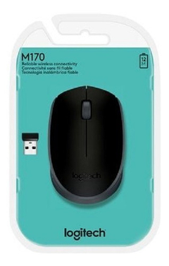 Mouse Sem Fio M170 Logitech Preto Original - Supryshop 