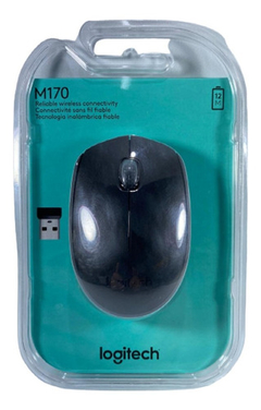 Mouse Sem Fio M170 Logitech Preto Original - loja online